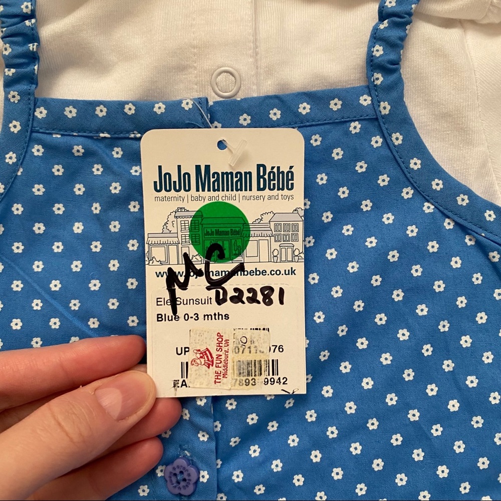 Baby Girls’ Elephant Sunsuit + white onesie - Picture 5 of 6